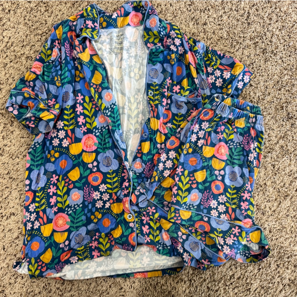 Little Sleepies Folk Floral Adult Pajama Set